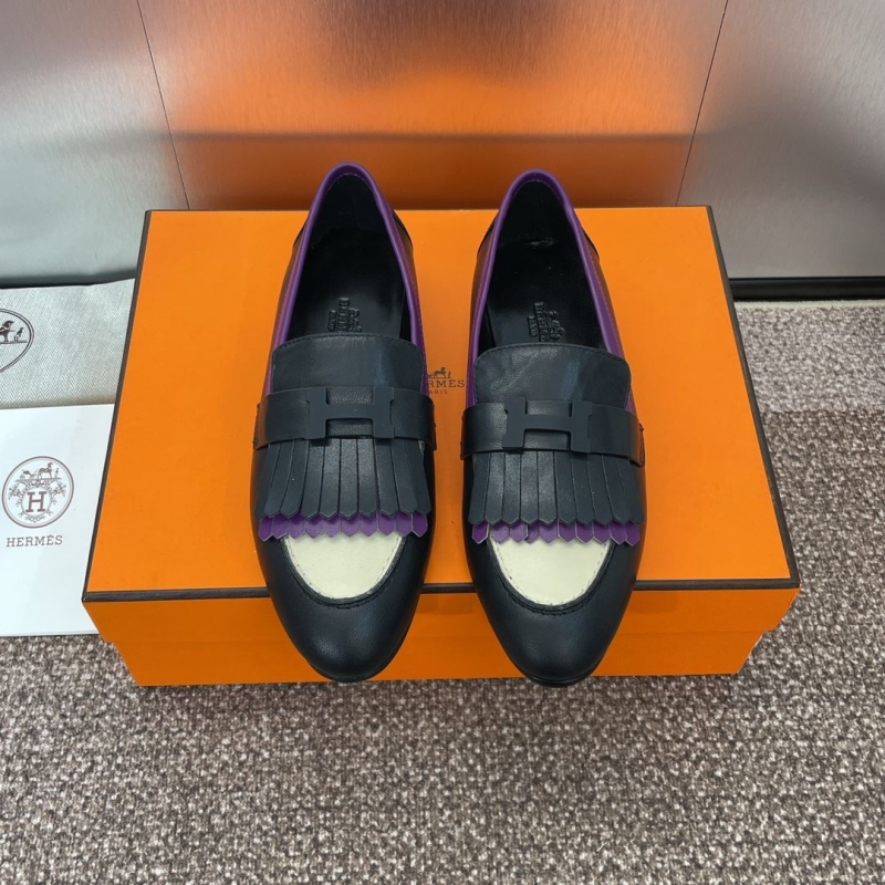 H**mes leather shoes